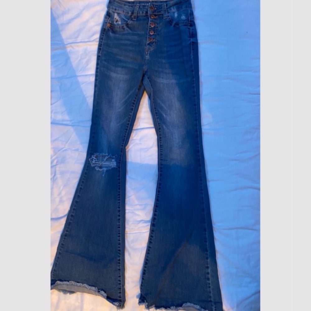 Bell Bottom High Rise Jeans